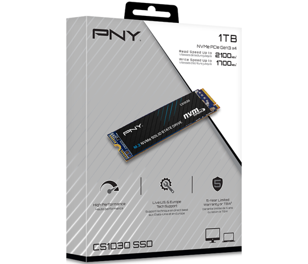 PNY 1TB M.2 PCIe NVMe CS1030 - 1100720 - zdjęcie 2